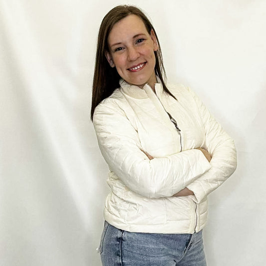 Ivory Duck Down Lightweight Jacket from Heimish
