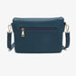 Jen & Co Aubree Flapover Multi-compartment Crossbody Bag - M2768. Back view of style.