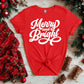 Merry & Bright Holiday Graphic Tee