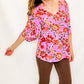 Lavender Floral Relaxed Fit Top