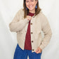 Oatmeal Hooded Sweater Jacket
