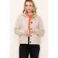 Oatmeal Hooded Sweater Jacket