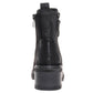 Pierre Dumas Black Everlee-1 Boots. Heel view.