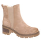 Pierre Dumas Taupe Solo Boots. Side view.