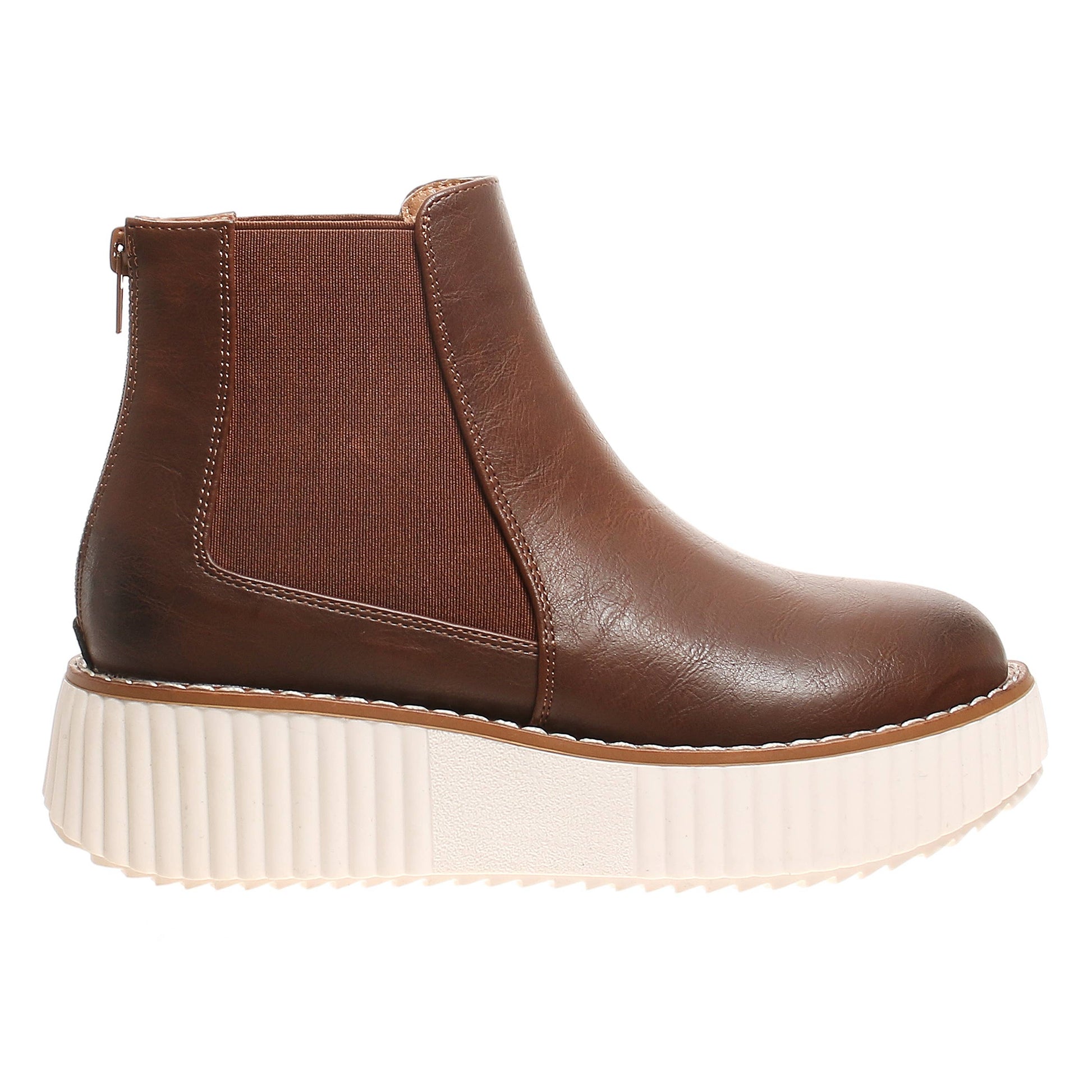 Pierre Dumas Whiskey Brown Sweet 8 Boot Shoe. Side view 2.