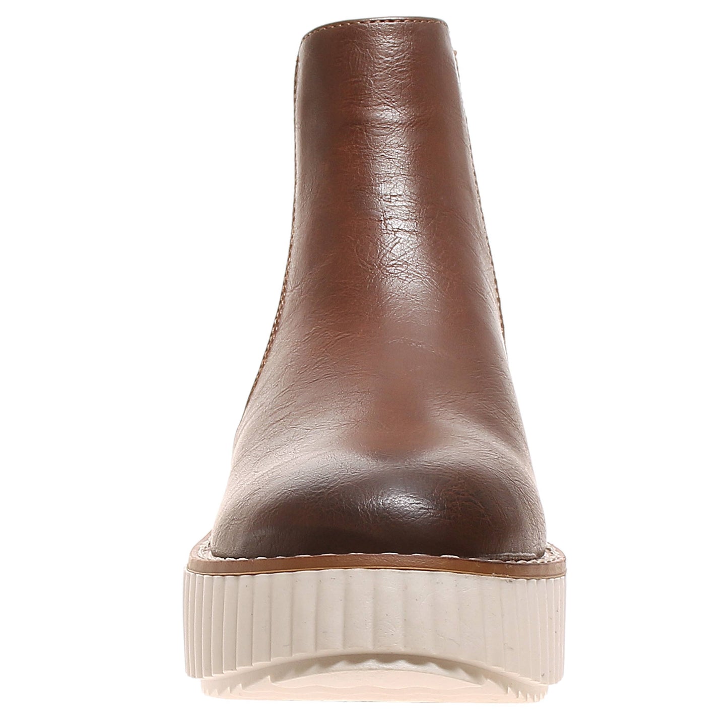 Pierre Dumas Whiskey Brown Sweet 8 Boot Shoe. Front view.