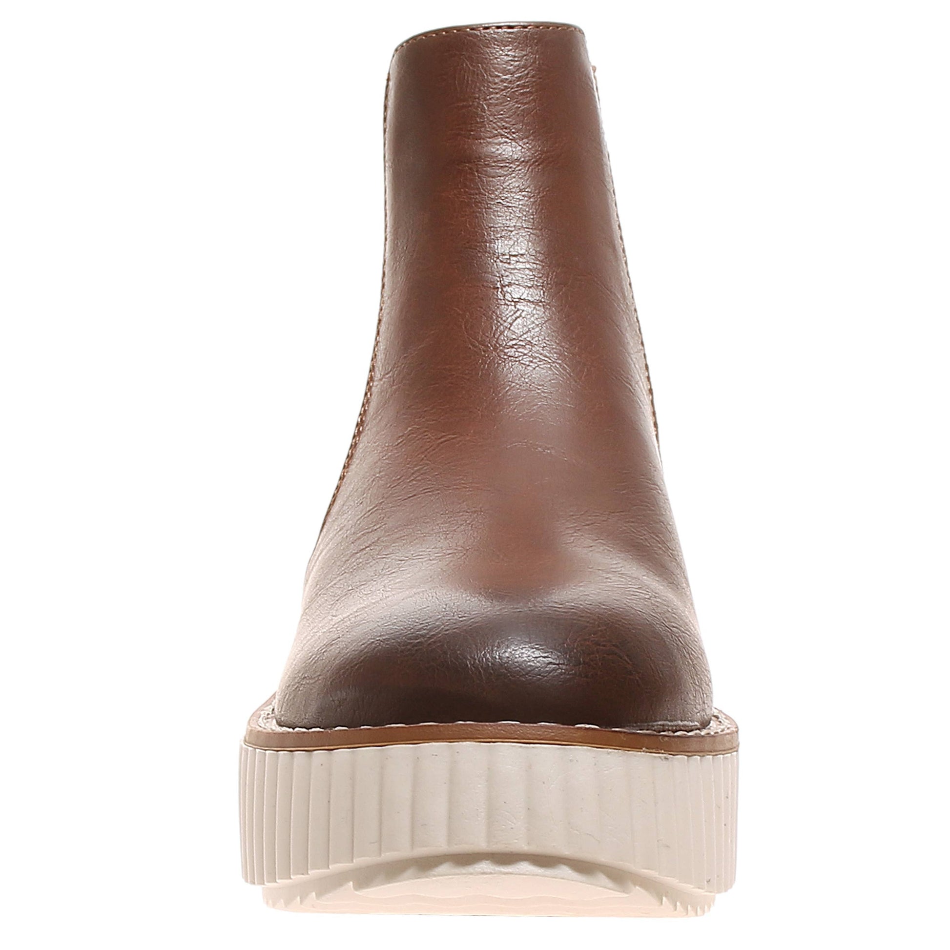 Pierre Dumas Whiskey Brown Sweet 8 Boot Shoe. Front view.
