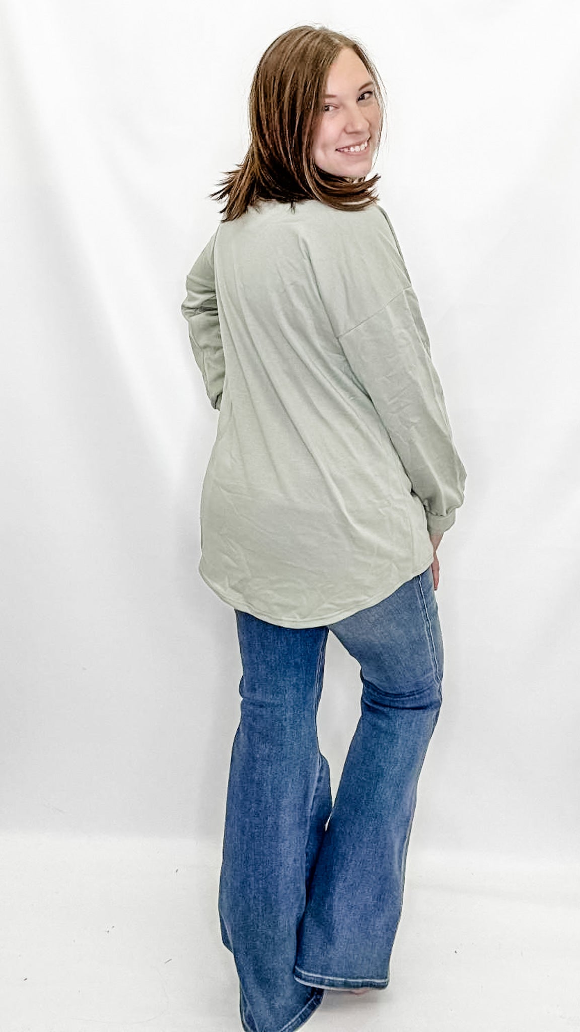 Sage Green Button Down Jacket