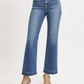 Risen Tummy Control High Rise Crop Straight Jeans - RDP5966