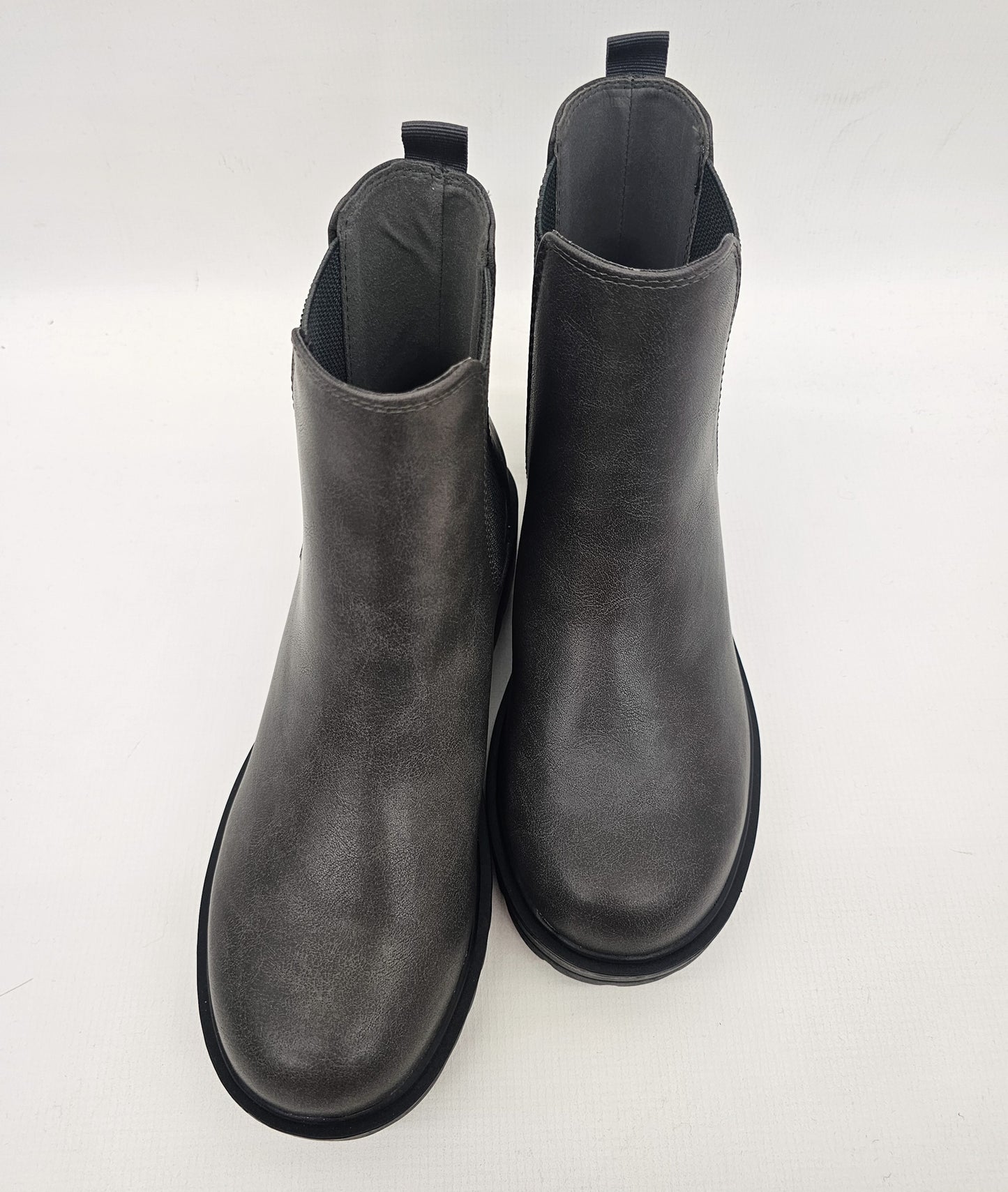 Soda Paden Dk Grey Chelsea Boots. Gray boots.