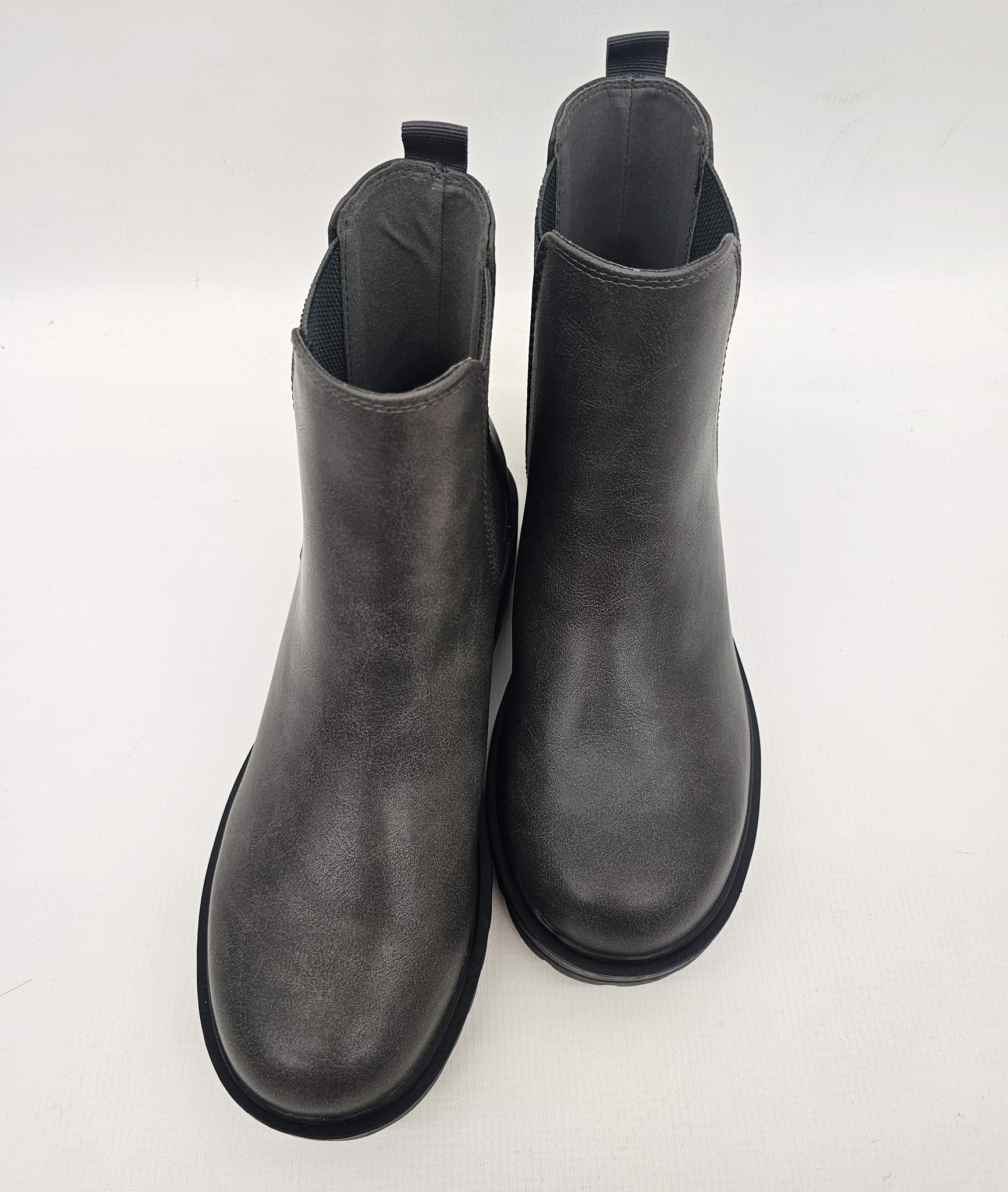 Soda Paden Dk Grey Chelsea Boots. Gray boots.