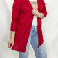 Waffle Knit Open Cardigan from Heimish. Great lightweight, layering cardigan. Rust or burgundy.