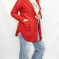 Waffle Knit Open Cardigan from Heimish. Great lightweight, layering cardigan. Rust or burgundy.