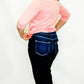 Charlie B Guava Pink 3/4 Sleeve Top