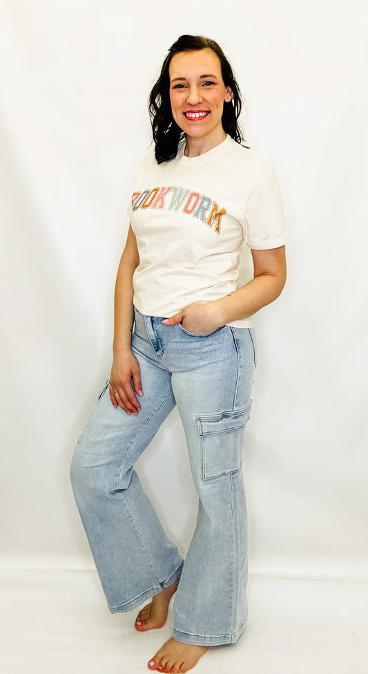 Risen High Rise Wide Cargo Jeans - RDP5528