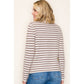 Copper & Taupe Stripe Super Soft Sweater