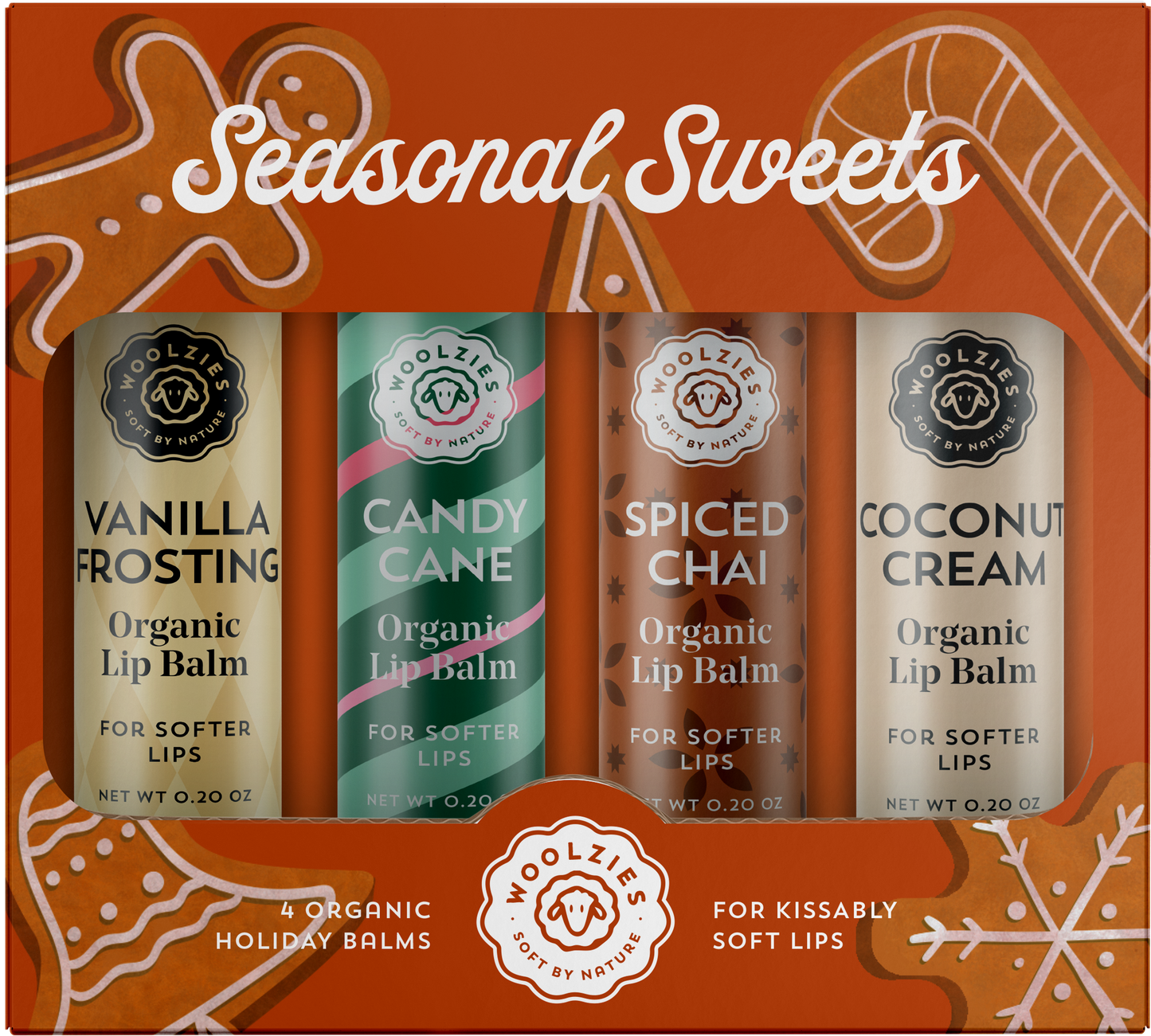 Woolzies - Seasonal Sweets Lip Balm Set Of 4