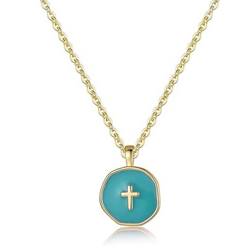 18K Stainless Steel Cross or Heart Necklace - Variety