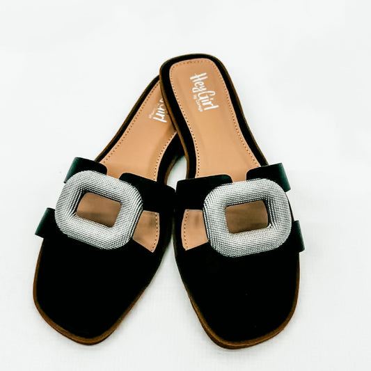 Corkys Black Ring Around the Rosie Sandals