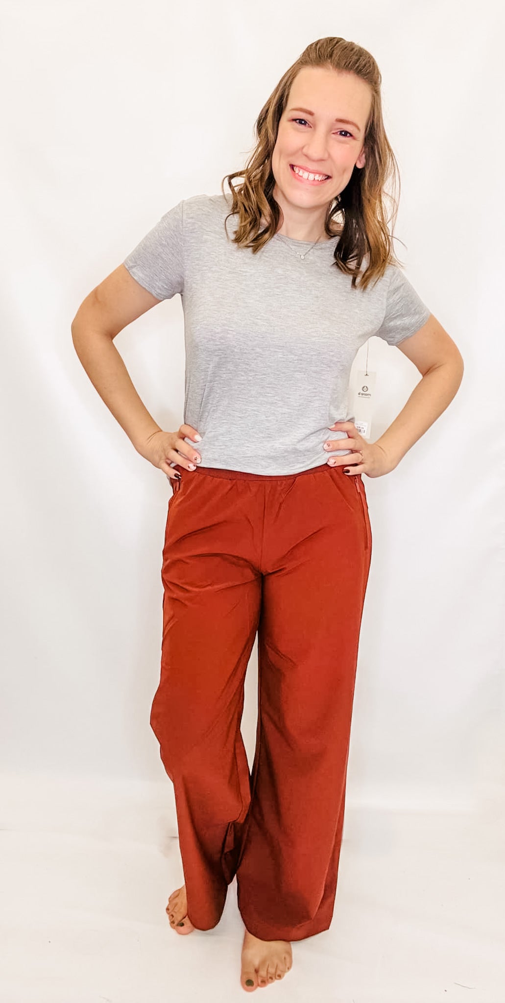 Stretch Woven Straight Long Pants - Variety