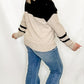 Black & Tan Color Block Sweater
