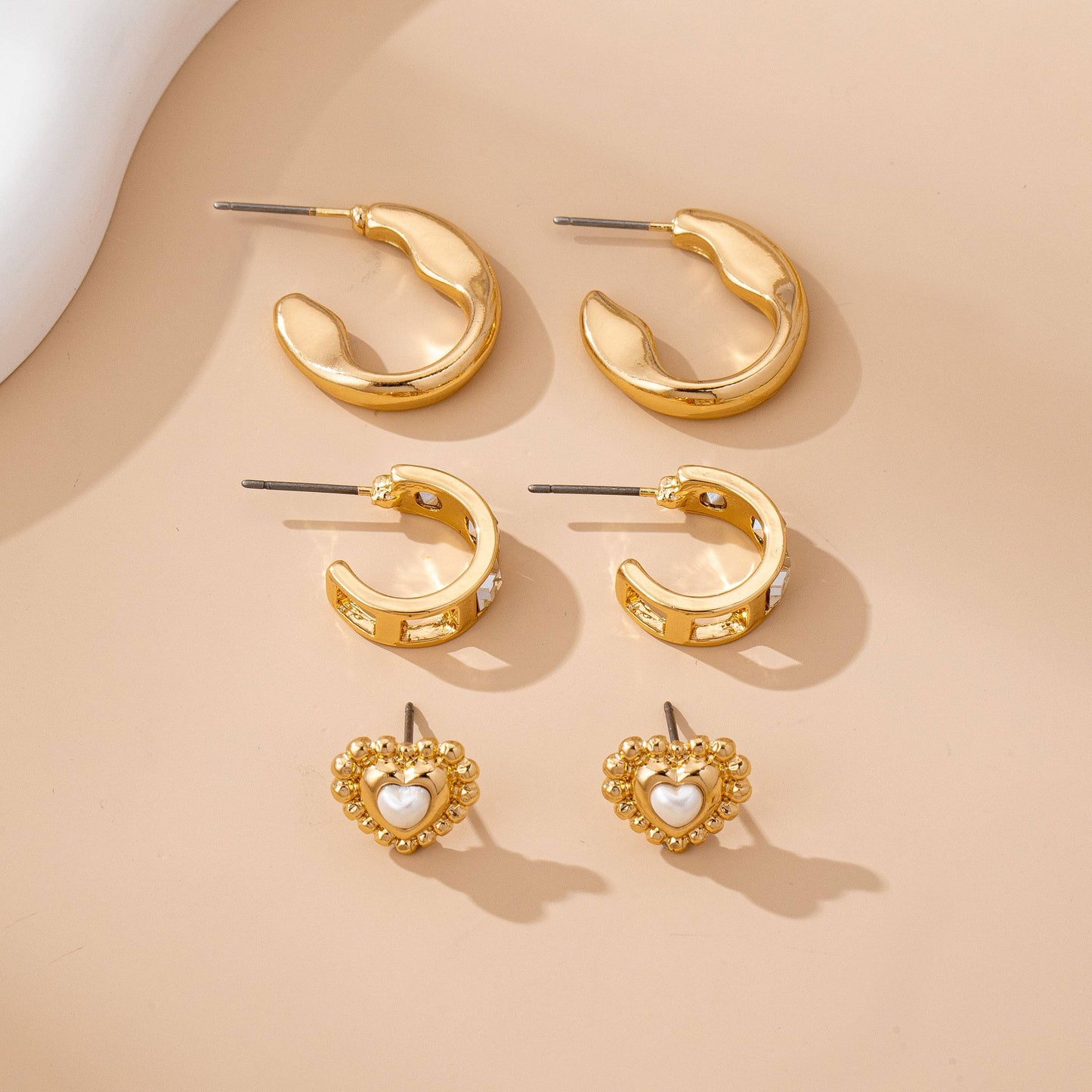 Classic Trio Pack of Earrings - Variety
