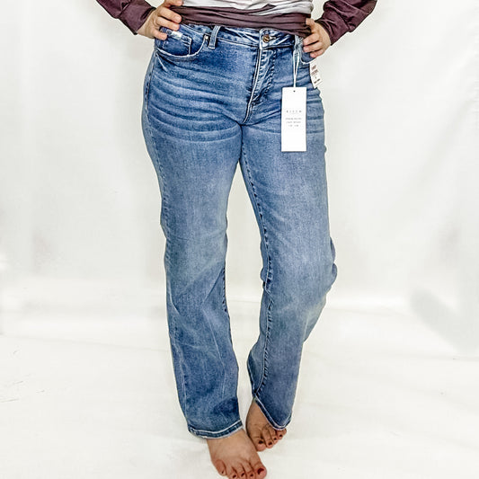 Risen Tummy Control Hi-Rise Straight Jeans