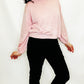 Tribal Audrey Pull-On Straight Crop Jeans in Black