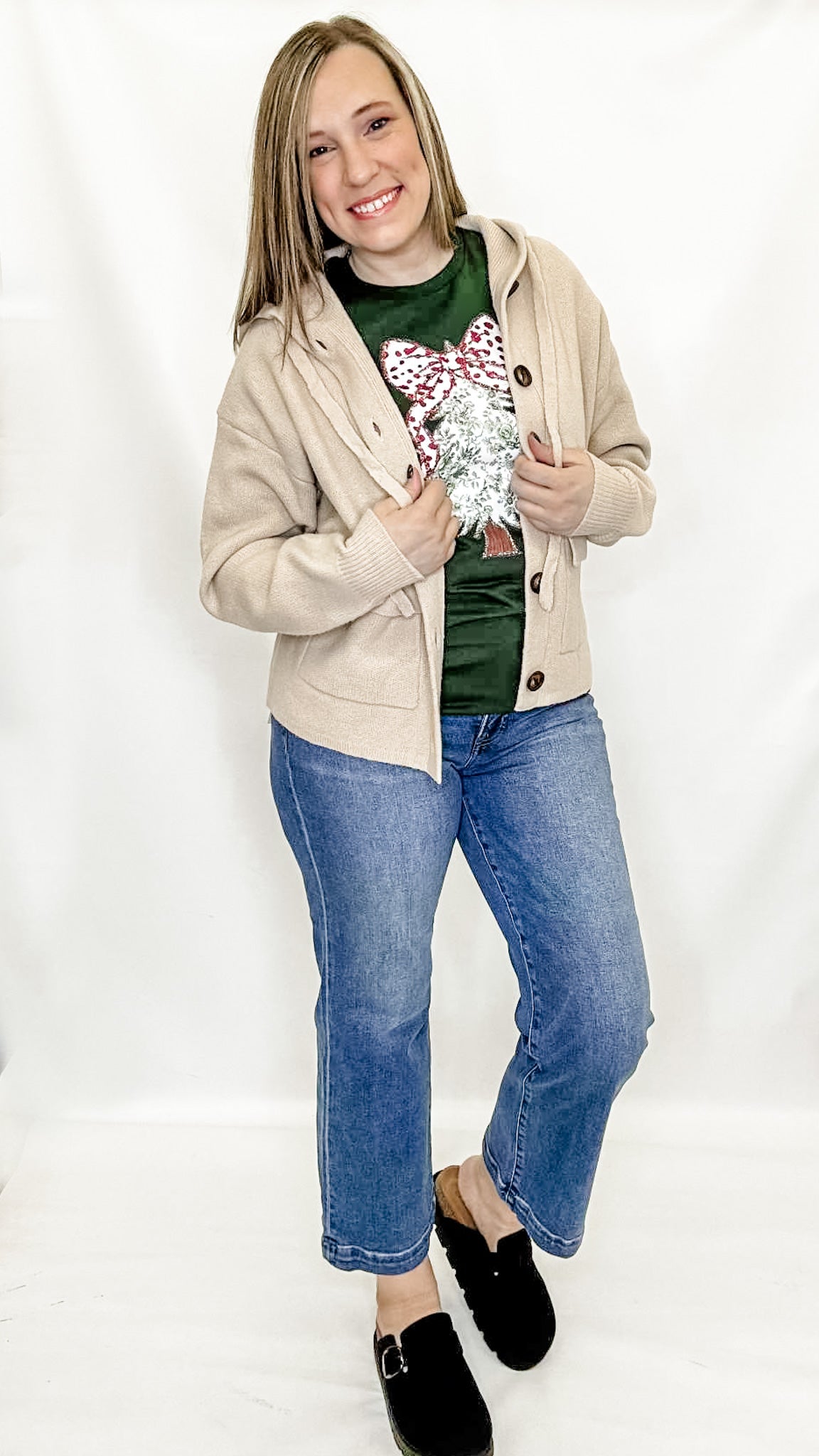 Risen Tummy Control High Rise Crop Straight Jeans - RDP5966