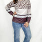 Brown & Gray Leopard Stripe Long Sleeve