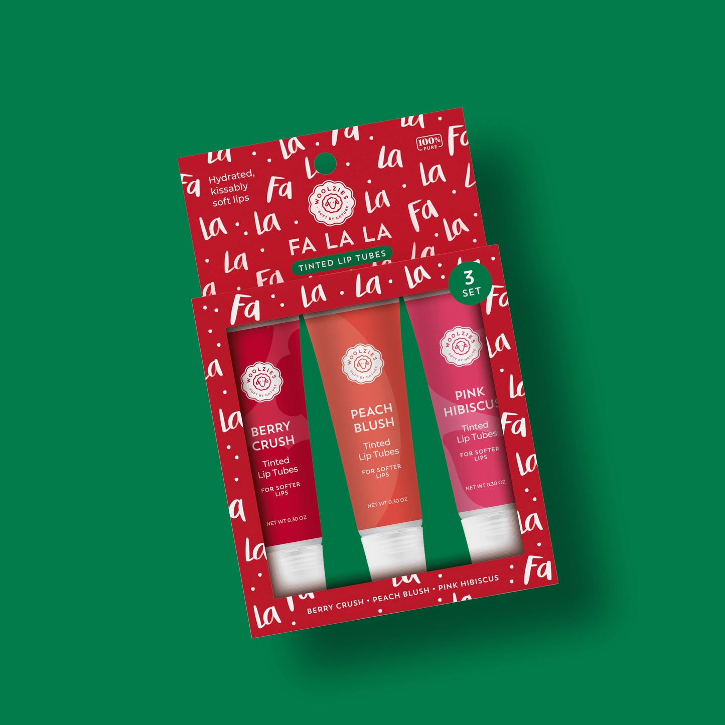 Woolzies - Fa La La Lip Tube Set Of 3