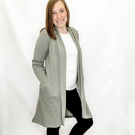 Basil Green Long Sleeve Butter Cardigan