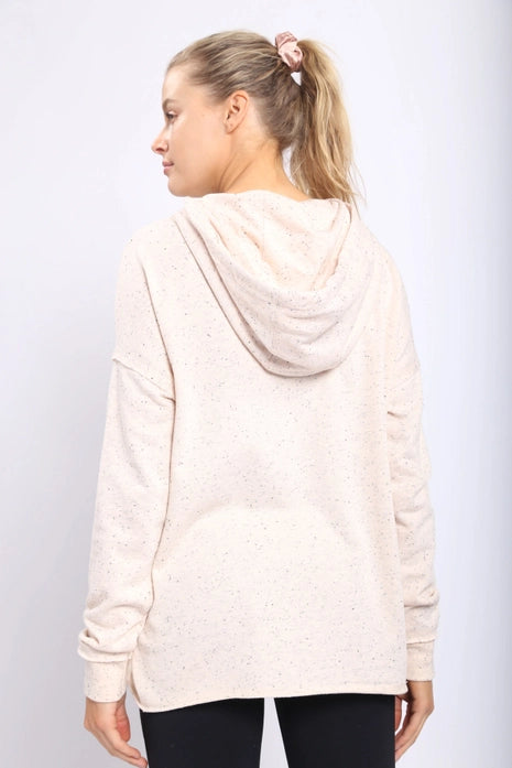 Peach Sprinkle Chill Fit Hoodie Top