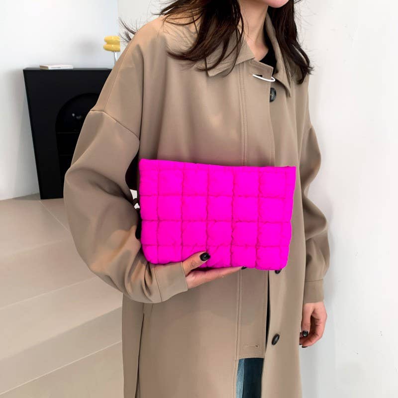 Quilted Puffy Cosmetic Makeup Pouch - Variety