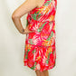 Hot Pink Tropical Knee-Length Dress