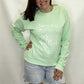 Starry Skies & Fireflies Neon Mint Sweatshirt