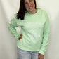 Starry Skies & Fireflies Neon Mint Sweatshirt