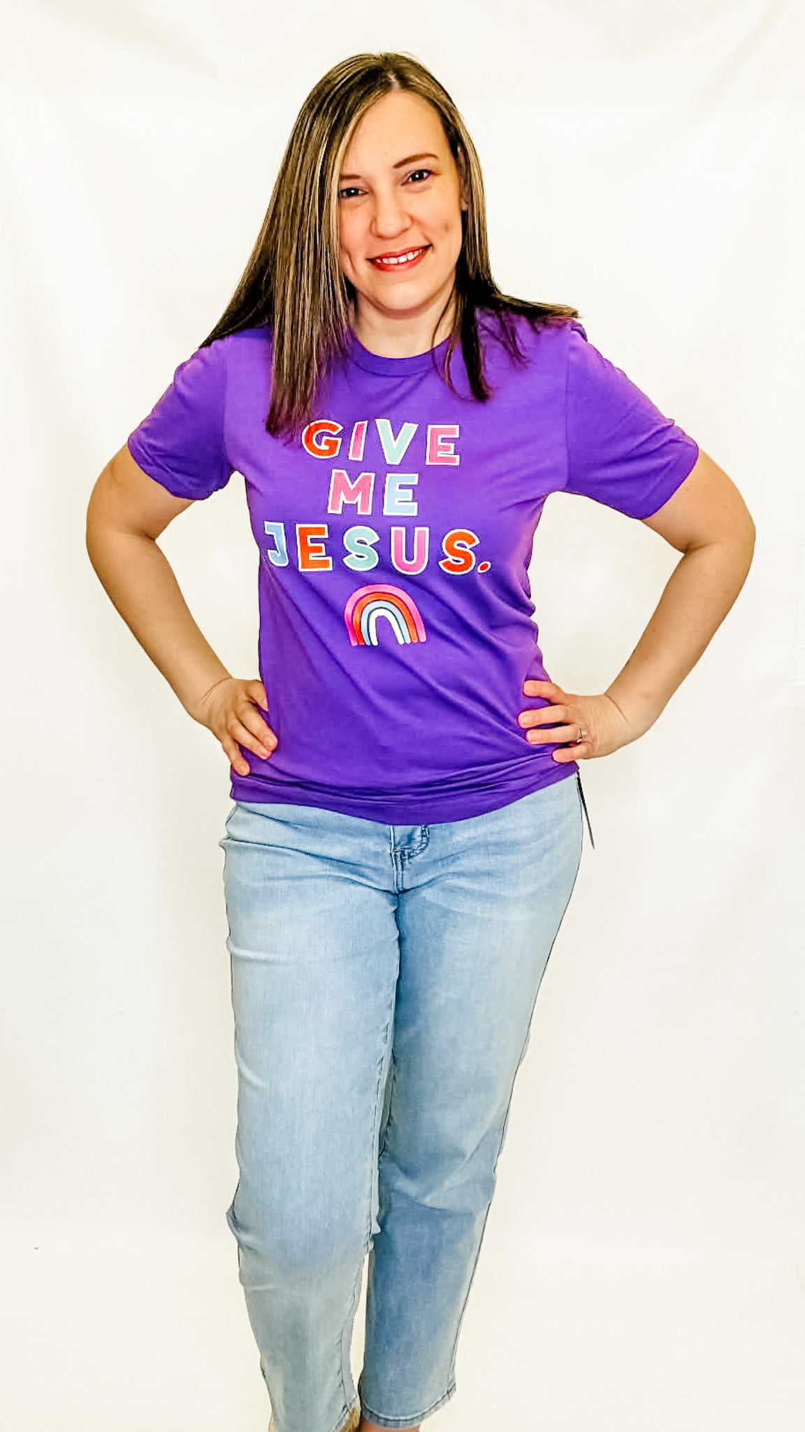 Give Me Jesus Purple Graphic Tee