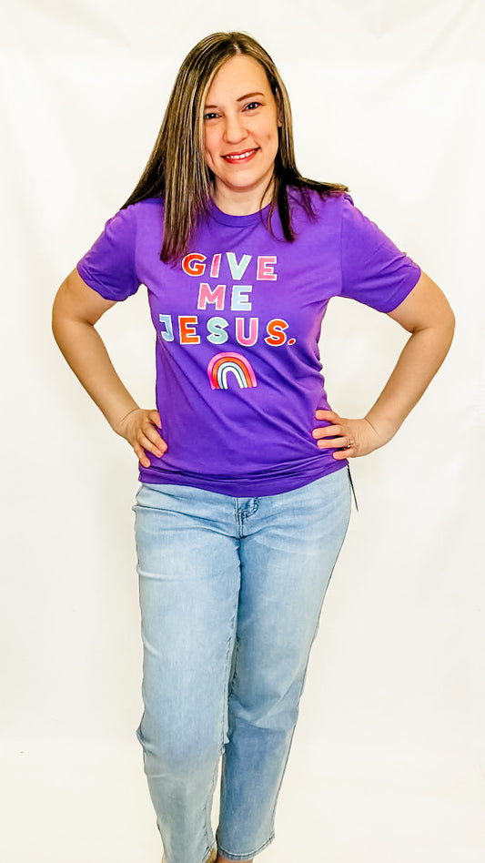 Give Me Jesus Purple Graphic Tee