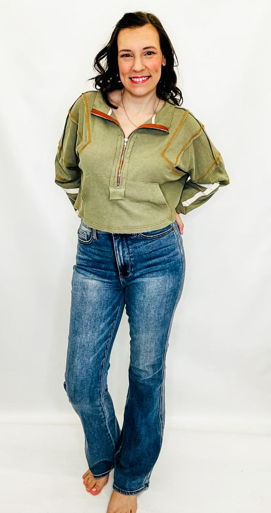 Judy Blue Hi-Rise Tummy Control LONG OR SHORT Bootcut Jeans - JB88783