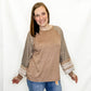 Beige Stripe & Floral Long Sleeve