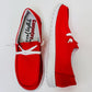 Gypsy Jazz Game Day Red Slip-Ons