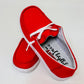 Gypsy Jazz Game Day Red Slip-Ons