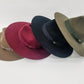 Ribbon Band, Wide Brimmed Felt Hat