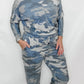Blue Camo French Terry Top