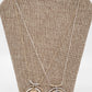 Two-Tone Circle Long Necklace
