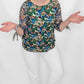 Multiples Multi Print Top with Tie Sleeves