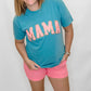 Mama Varsity Letter Mint Graphic Tee