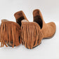 Very G Trio Tan Bootie with Fringe