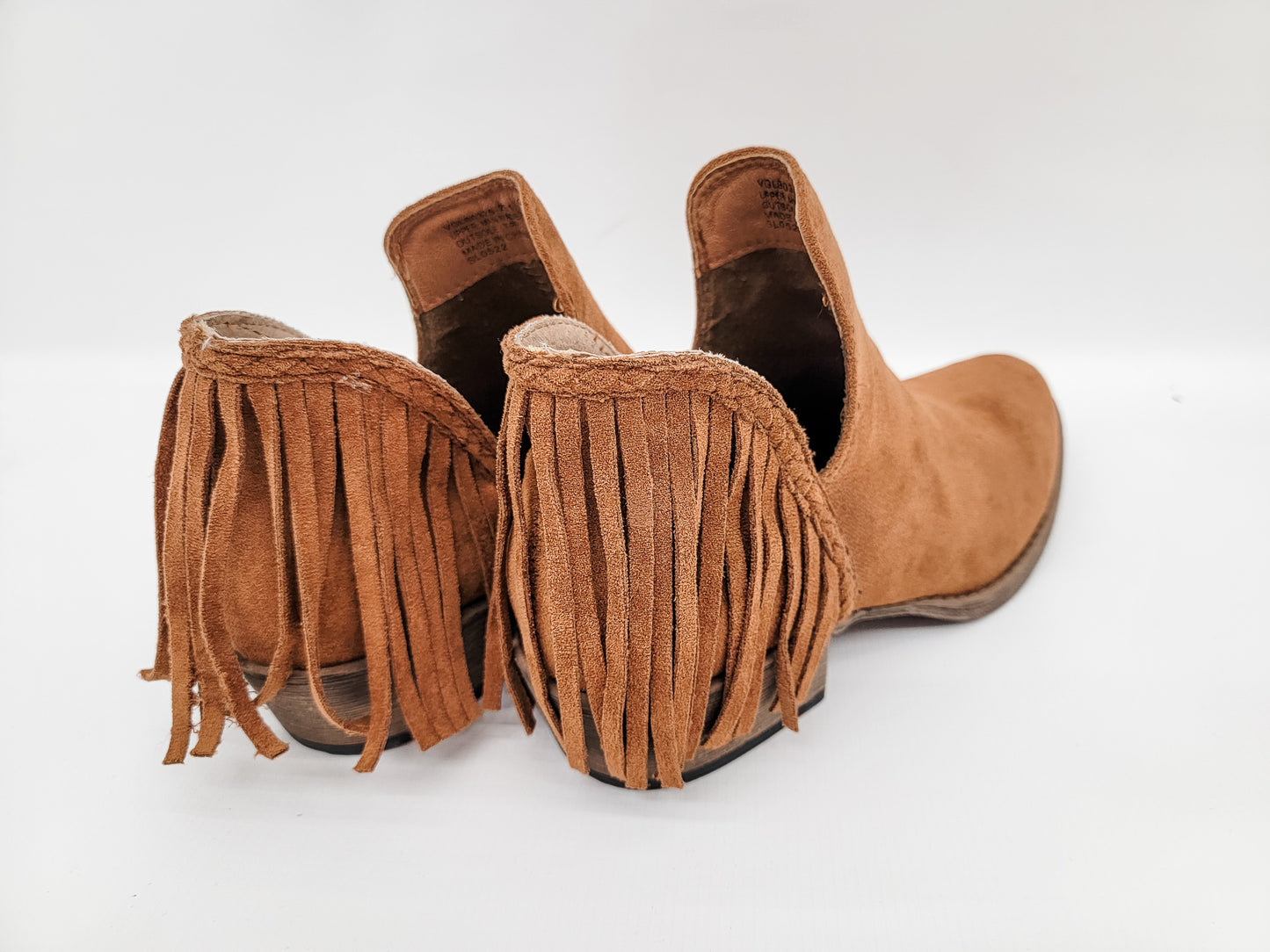 Very G Trio Tan Bootie with Fringe